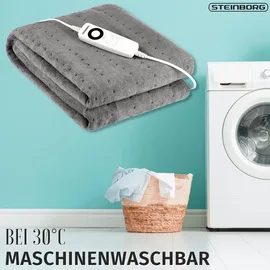 Steinborg Heizdecke mit Timer 6 Temperaturstufen 100W