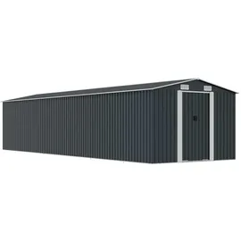 vidaXL Gerätehaus 7,65 x 2,45 m anthrazit