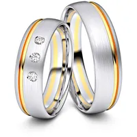 Trauringe Bochum 750er Weifl-/Gelbgold - 4458