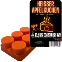 WonderWax Duftwachs WonderWax® Neon Duftriegel 6 x Duftwachs Kreise (Heißer Apfelkuchen), Duftrichtung: Heißer Apfelkuchen