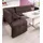 exxpo - sofa fashion Barista 197 x 82 x 265 cm Luxus-Microfaser langer Schenkel rechts braun