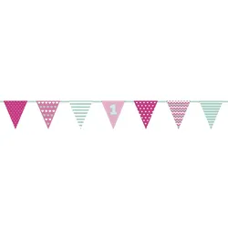 Wimpelkette rosa 1. Geburtstag