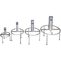 Doppler Rasendorn Dreibein Stahl bis 25 mm Silber
