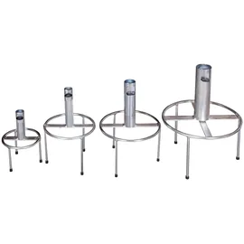 Doppler Rasendorn Dreibein Stahl bis 25 mm Silber