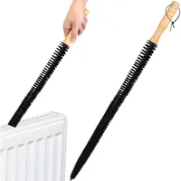 Heizkörperbürste Mit Langem, Flexiblem Holzgriff – Weiche Borsten, Ideal Zur Gründlichen Reinigung Von Ritzen Und Spalten