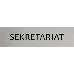 CombiCraft Aluminium Türschild Sekretariat 165x45mm