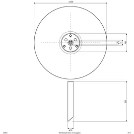 EVN Kugelleuchte Kunststoff, Metall D50cm inkl. Bewegungsmelder weiß