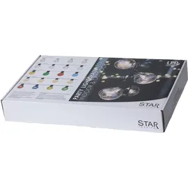 star trading deutschland gmbh LED Lichterkette 16-flammig Kunststoff 4,5 m Bunt/Schwarz