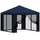 vidaXL Garten Pavillon 3 x 3 m inkl. 4 Seitenteile Blau