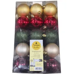 Weihnachtskugeln Baumkugeln Kugeln Christbaumkugeln bruchsicher 30 Stück