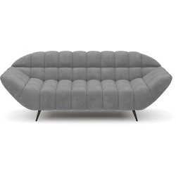 Sofa Gappa Stoff Grau 2-Sitzer