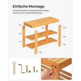 Songmics LBS04N 70 x 45 x 28,5 cm braun / braun