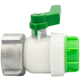 stabilo-sanitär Stabilo-Sanitaer IBC Container Hahn S80x6 ÜWM 80 mm PE Kunststoff Kugelhahn Zubehör Tank Behälter