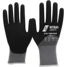 AS Arbeitsschutz GmbH NITRAS® SKIN FLEX V, Montagehandschuhe, grau / schwarz 8