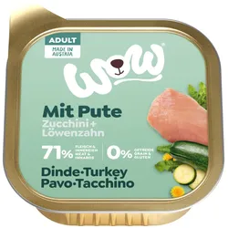 WOW Adult 150g Hundenassfutter 11 x 150 Gramm Pute mit Zucchini