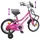 vidaXL Kinderfahrrad 14 Zoll rosa/schwarz