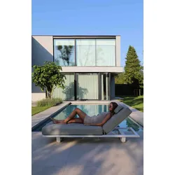Twins Bequeme Einzel Sonnenliege Mokka