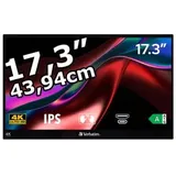 Verbatim PMT-17-4K - LCD Touchscreen Schwarz,