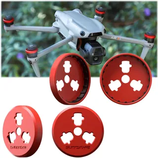Honbobo Schutz Motor Kappe für DJI Air 3S, Motor Schutzhülle Schutzabdeckung Abdeckkappe Zubehör für DJI Air 3S/DJI Air 3/DJI Mavic 3 Pro/DJI Mavic 3 Classic/DJI Mavic 3 (Red)