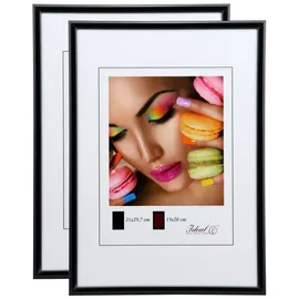 Ideal Trend New Lifestyle Set Bilderrahmen Wanddeko Collage Poster Rahmen 2er 3er 5er Pack: Farbe: 2er Pack Schwarz | Format: 29,7x42 DIN A3