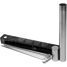 Yakiniku Grillspieß Set 10 Stück Edelstahl silber
