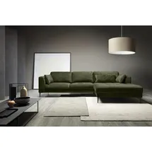 TRENDMANUFAKTUR Eckcouch Polyester 2-Sitzer Grün
