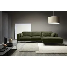 TRENDMANUFAKTUR Eckcouch Polyester 2-Sitzer Grün