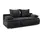 werk2 Schlafsofa WERK2 "Biggi komfortabel & elegant, Schlaffunktion, Bettkasten, Breite 206 cm", grau (anthrazit), B:206cm H:88cm T:91cm, 100% Polyester, Sofas, Schlafsofa, inkl. losen Kissen, Bouclé APHRODITE, Anthrazit