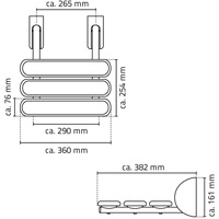 RIDDER Dusch-Klappsitz Pro, weiß, PA / Aluminium