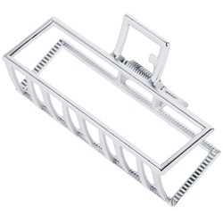 SOHO Niba Square Large Metall Haarklammer Silber Damen 