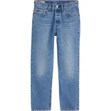 Levi's 501 Crop Jeans mit 7⁄8 Länge in Mittelblau-W32 / L30