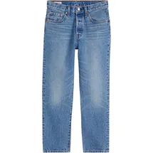 Levi's 501 Crop Jeans mit 7⁄8 Länge in Mittelblau-W32 / L30