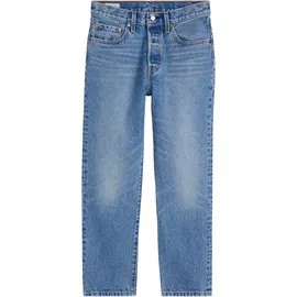 Levi's 501 Crop Jeans mit 7⁄8 Länge in Mittelblau-W32 / L30
