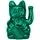 donkey Dekofigur ''Lucky Cat Cosmic'' in Grün - (B)10,5 x (H)15 x (T)8,5 cm