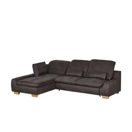 Lounge Collection Eckcouch Mikrofaser 2-Sitzer Grau