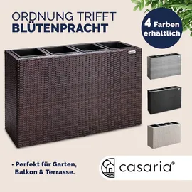 CASARIA Blumenkasten 95 x 27 x 60 cm Braun