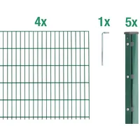 GAH Alberts Doppelstabmatten Set 4 Matten 1,23 x 10 m grün 644338