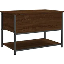 vidaXL Sitzbank mit Stauraum Braun Eiche 70 x 42,5 x 47 cm