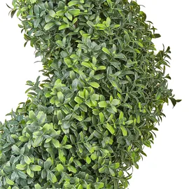 Beliani Kunstpflanze BUXUS SPIRAL TREE 98 cm Grün,