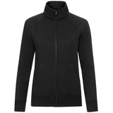 FRUIT OF THE LOOM Premium Sweat Jacket Lady-Fit Damen Sweatjacke NEU - schwarz,