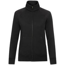 FRUIT OF THE LOOM Premium Sweat Jacket Lady-Fit Damen Sweatjacke NEU - schwarz,