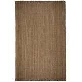 FLAIR RUGS Teppich »Jute Boucle«, rechteckig, aus 100% Jute, mit Fransen, aus Naturfasern 32668668-0 natur 7 mm,