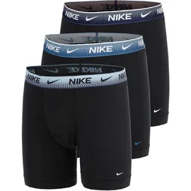Nike Boxershorts 3er Pack Schwarz / Blau L