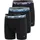 Nike Boxershorts 3er Pack Schwarz / Blau L