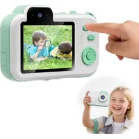 Kinderkamera mit 32 GB SD-Karte,tragbare Selfie-und Vlog-Kamera,grüner digitaler Videorekorder,geeignet für Kinder von 3–12 Jahren,Geburtstagsg... - Grün