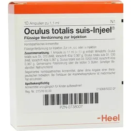 Heel Oculus totalis suis Injeel Ampullen