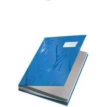 Leitz Unterschriftsmappe A4 Blau 18 Fächer