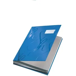 Leitz Unterschriftsmappe A4 Blau 18 Fächer