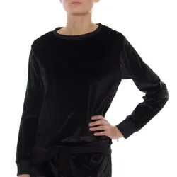 DKNY Insert Logo LS Sleep Top Schwarz Polyester Medium Damen