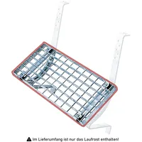 Iller-Leiter Iller Laufrost, Trittrost 80x25cm rot